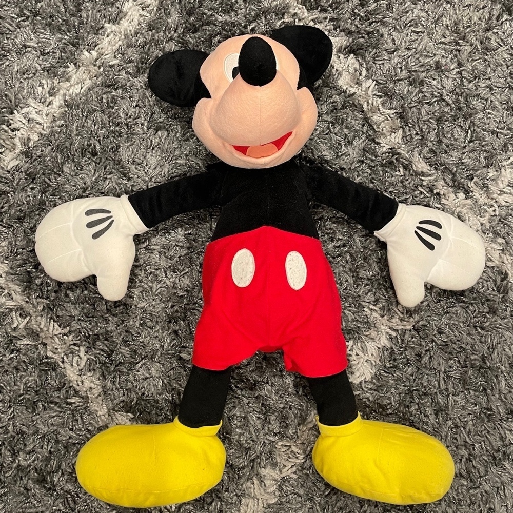 Disney 27” Mickey Mouse and 22” Minnie Mouse Plush Stuffed Animal Set - Picture 7 of 11